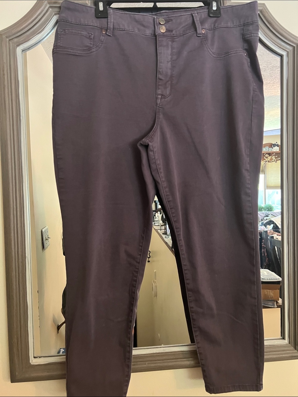 Maurices Plum Cropped Ankle Pants